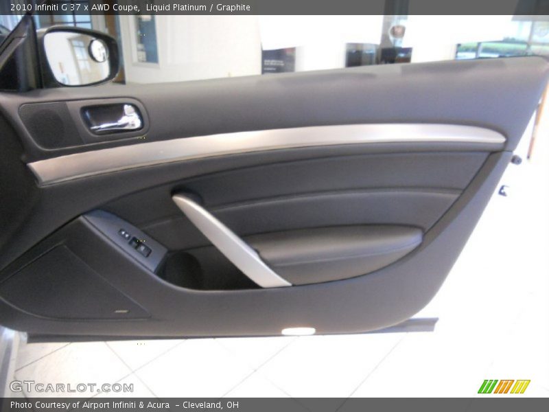 Liquid Platinum / Graphite 2010 Infiniti G 37 x AWD Coupe