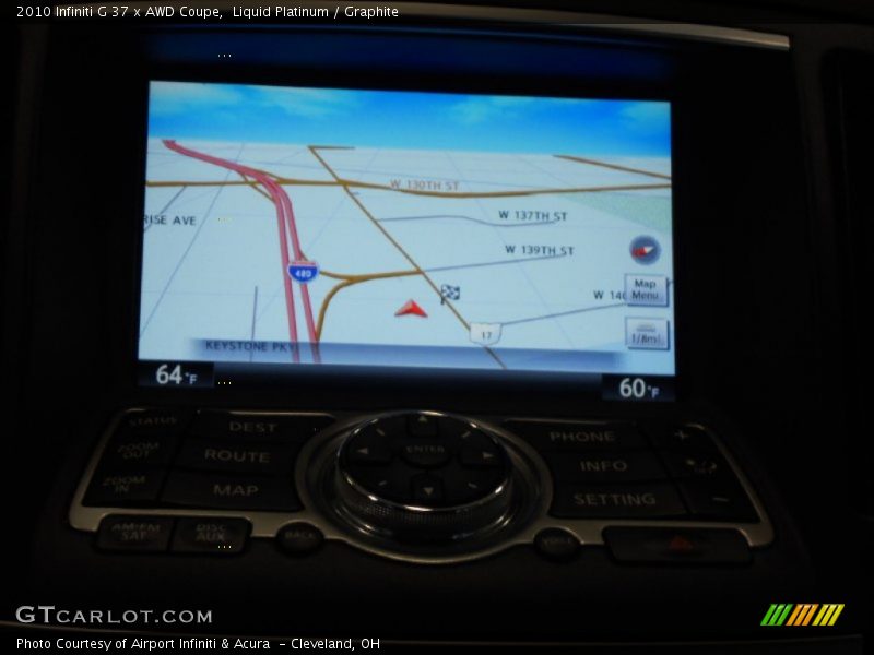 Liquid Platinum / Graphite 2010 Infiniti G 37 x AWD Coupe