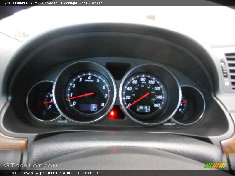 Moonlight White / Wheat 2008 Infiniti M 45x AWD Sedan