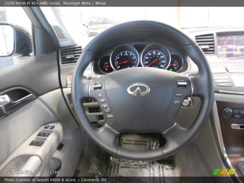 Moonlight White / Wheat 2008 Infiniti M 45x AWD Sedan