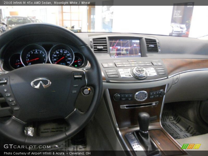 Moonlight White / Wheat 2008 Infiniti M 45x AWD Sedan