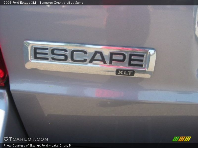 Tungsten Grey Metallic / Stone 2008 Ford Escape XLT