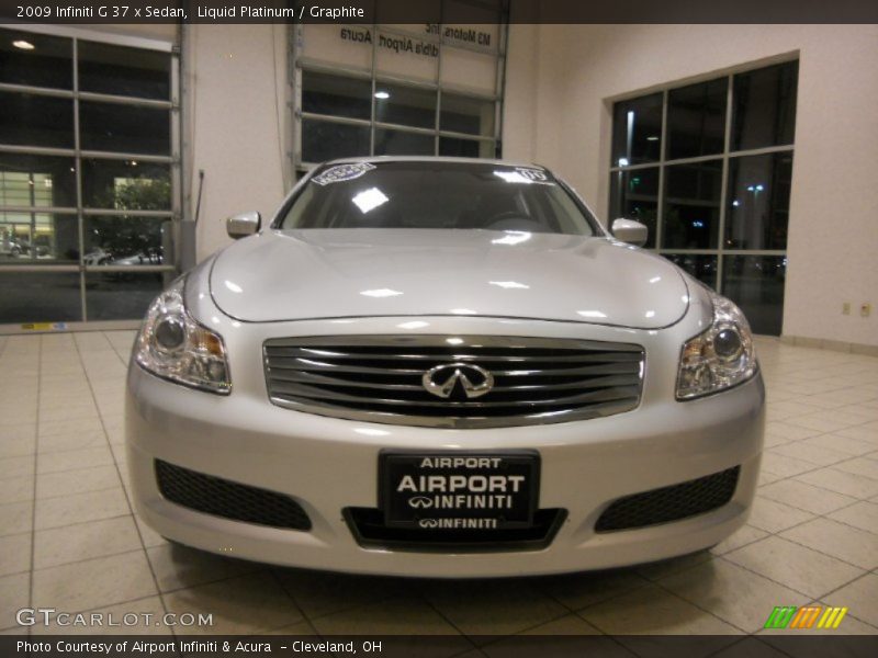 Liquid Platinum / Graphite 2009 Infiniti G 37 x Sedan