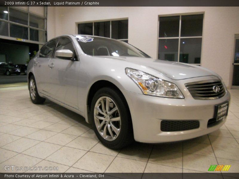 Liquid Platinum / Graphite 2009 Infiniti G 37 x Sedan