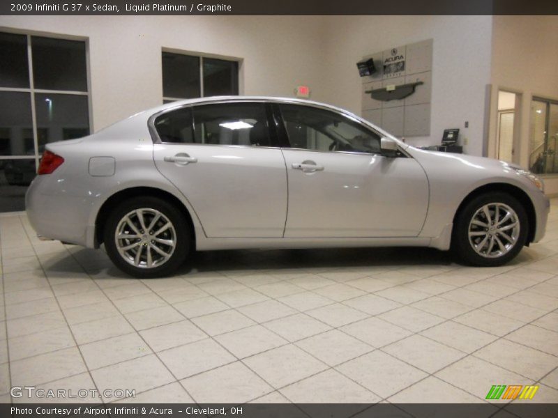 Liquid Platinum / Graphite 2009 Infiniti G 37 x Sedan