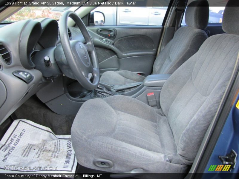  1999 Grand Am SE Sedan Dark Pewter Interior