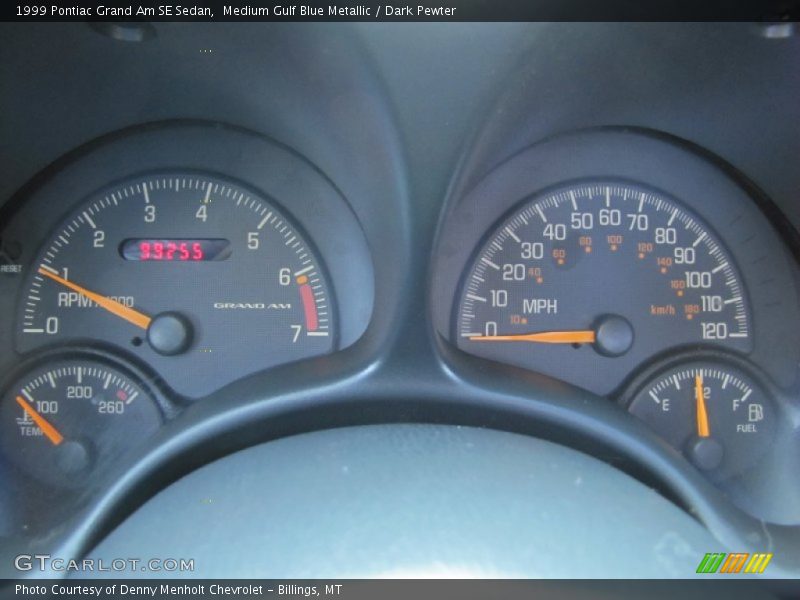  1999 Grand Am SE Sedan SE Sedan Gauges