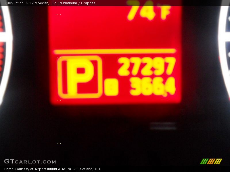 Liquid Platinum / Graphite 2009 Infiniti G 37 x Sedan