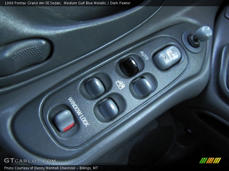 Medium Gulf Blue Metallic / Dark Pewter 1999 Pontiac Grand Am SE Sedan