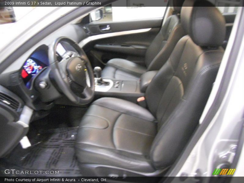 Liquid Platinum / Graphite 2009 Infiniti G 37 x Sedan