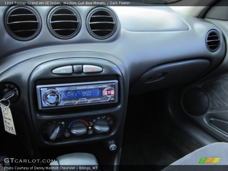 Medium Gulf Blue Metallic / Dark Pewter 1999 Pontiac Grand Am SE Sedan