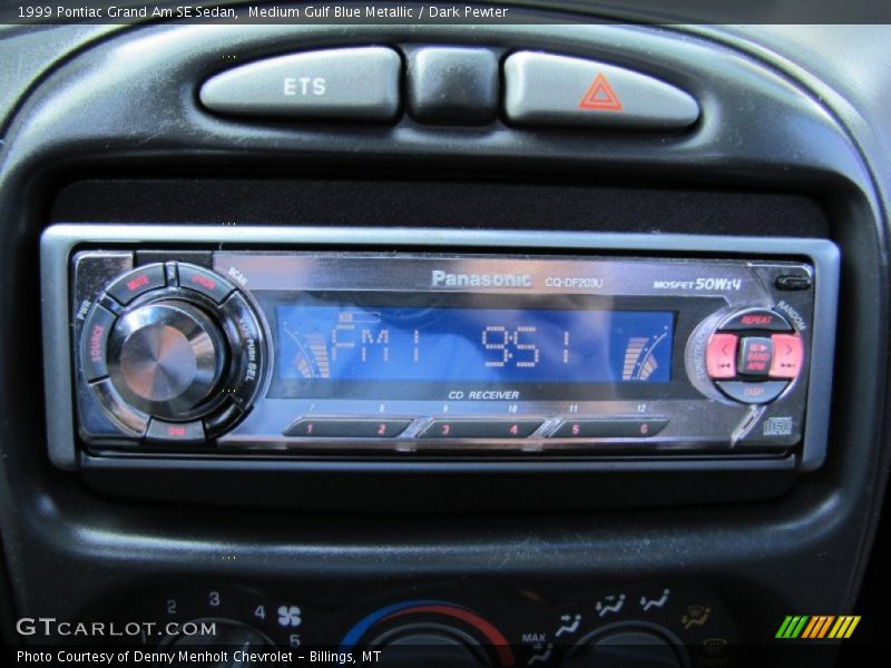 Medium Gulf Blue Metallic / Dark Pewter 1999 Pontiac Grand Am SE Sedan