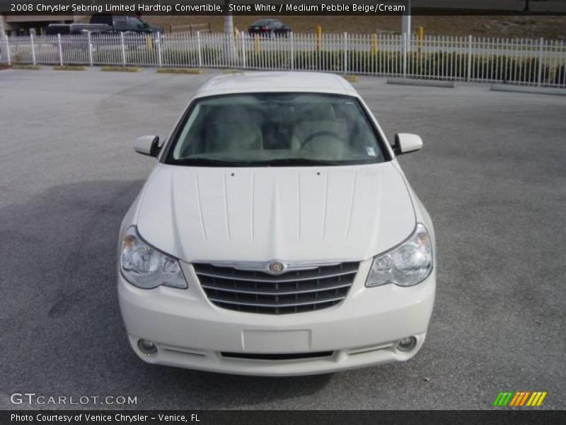 Stone White / Medium Pebble Beige/Cream 2008 Chrysler Sebring Limited Hardtop Convertible