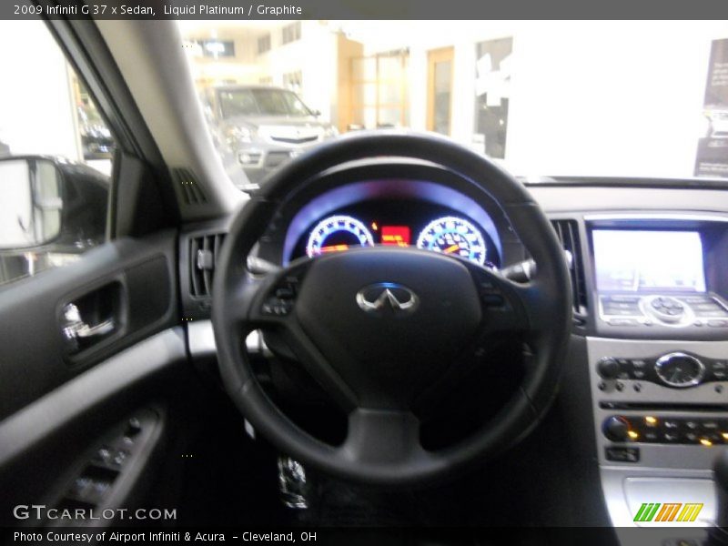 Liquid Platinum / Graphite 2009 Infiniti G 37 x Sedan