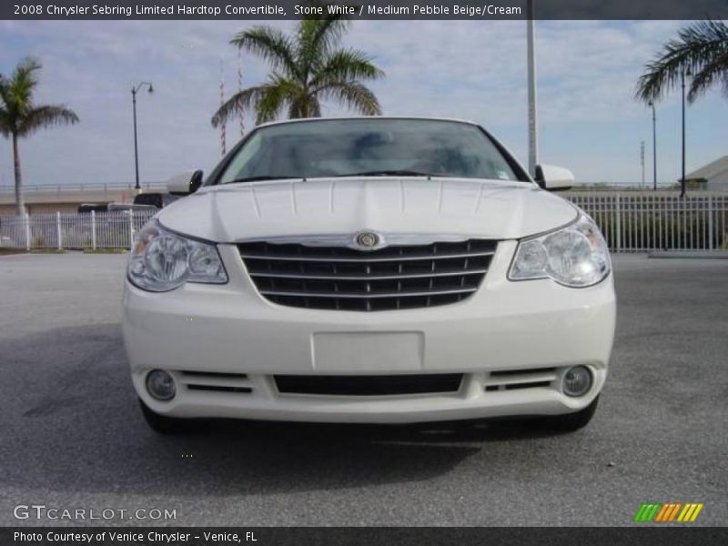 Stone White / Medium Pebble Beige/Cream 2008 Chrysler Sebring Limited Hardtop Convertible