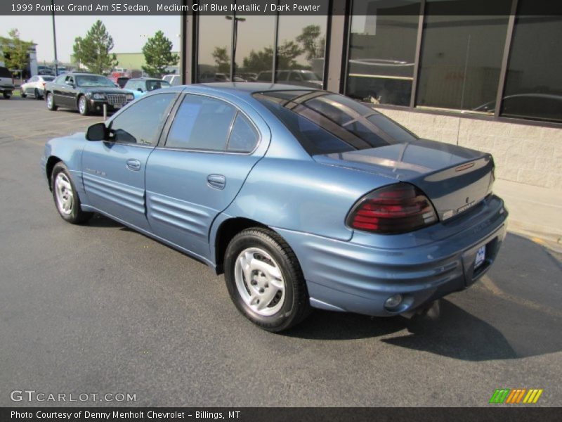 Medium Gulf Blue Metallic / Dark Pewter 1999 Pontiac Grand Am SE Sedan