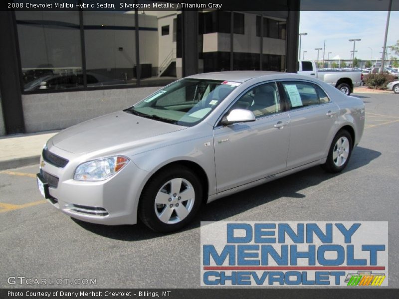 Silverstone Metallic / Titanium Gray 2008 Chevrolet Malibu Hybrid Sedan