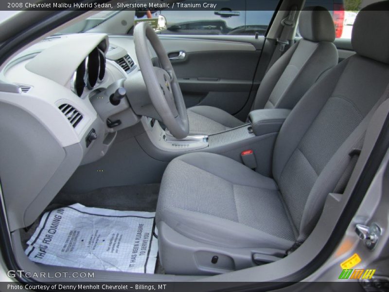  2008 Malibu Hybrid Sedan Titanium Gray Interior