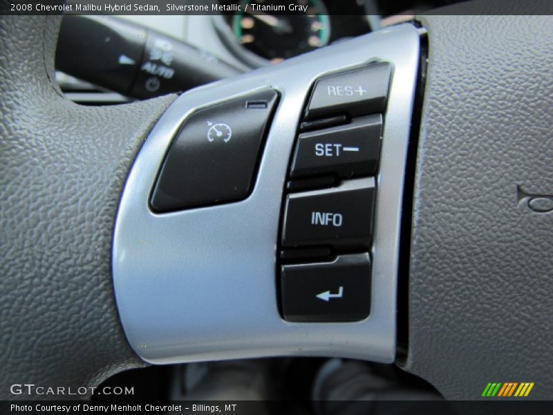 Controls of 2008 Malibu Hybrid Sedan