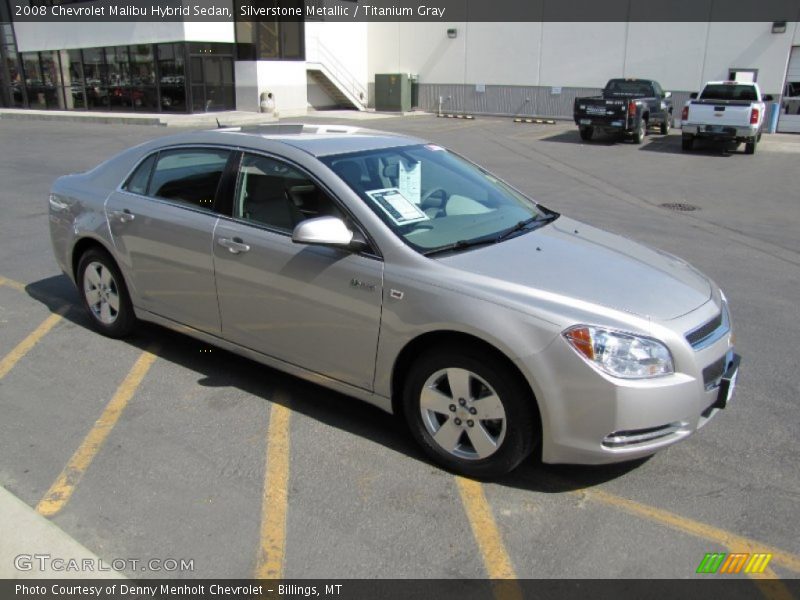 Silverstone Metallic / Titanium Gray 2008 Chevrolet Malibu Hybrid Sedan