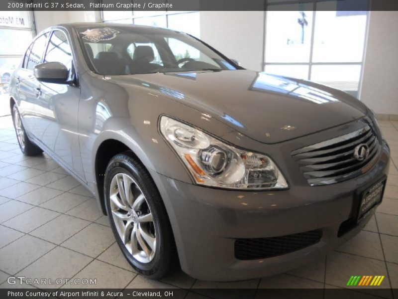 Platinum Graphite / Graphite 2009 Infiniti G 37 x Sedan