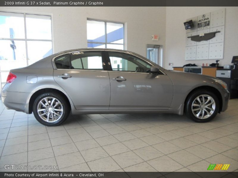 Platinum Graphite / Graphite 2009 Infiniti G 37 x Sedan