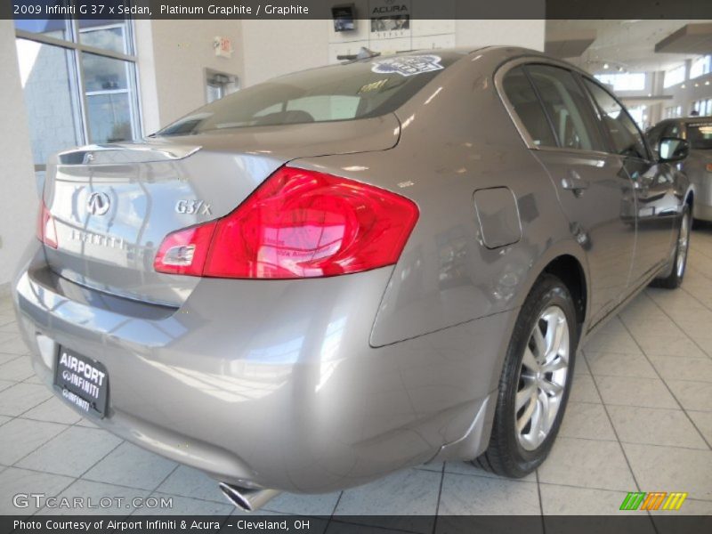 Platinum Graphite / Graphite 2009 Infiniti G 37 x Sedan