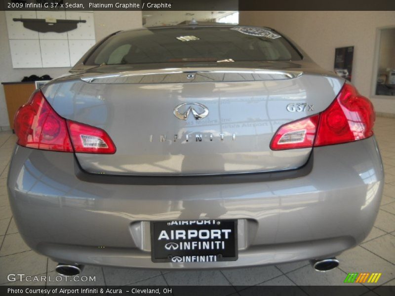 Platinum Graphite / Graphite 2009 Infiniti G 37 x Sedan