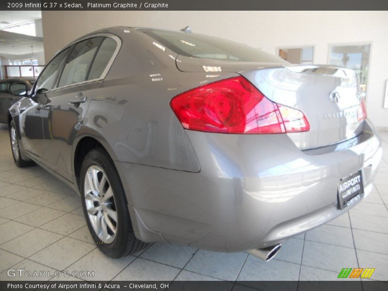 Platinum Graphite / Graphite 2009 Infiniti G 37 x Sedan