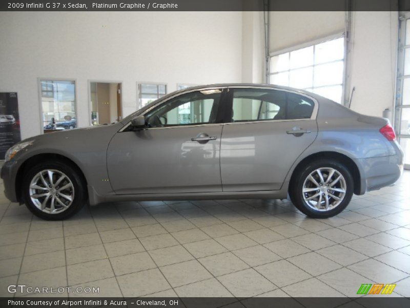 Platinum Graphite / Graphite 2009 Infiniti G 37 x Sedan