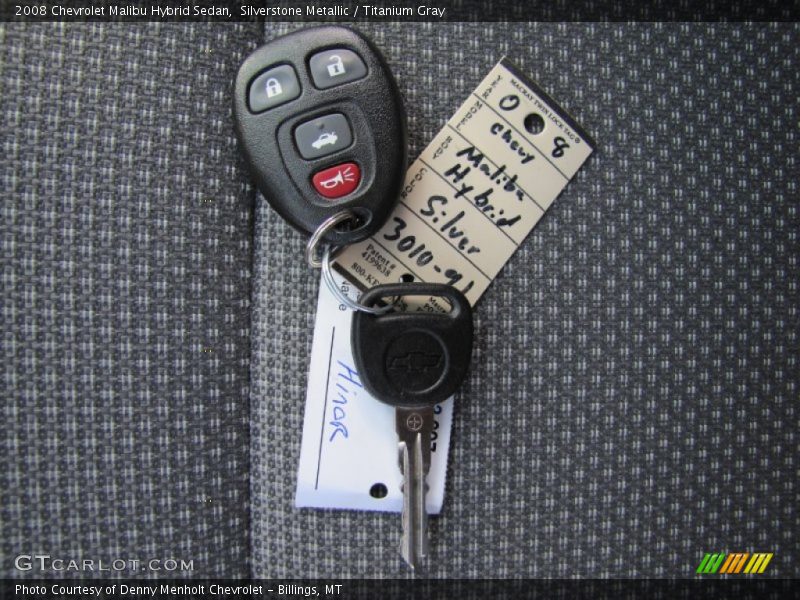 Keys of 2008 Malibu Hybrid Sedan