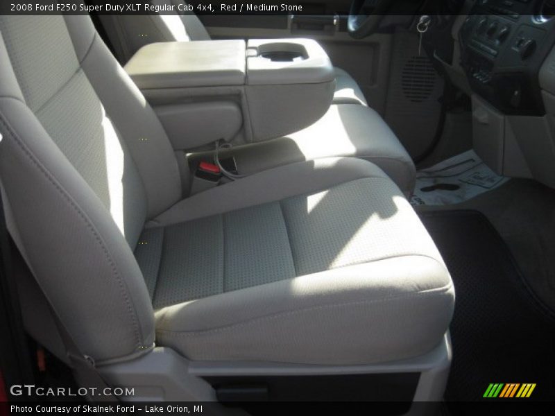 Red / Medium Stone 2008 Ford F250 Super Duty XLT Regular Cab 4x4