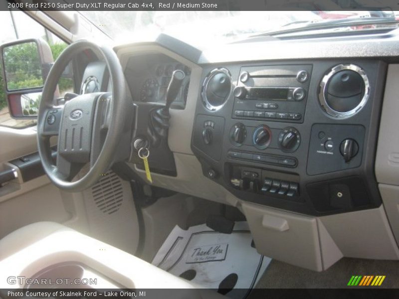 Red / Medium Stone 2008 Ford F250 Super Duty XLT Regular Cab 4x4
