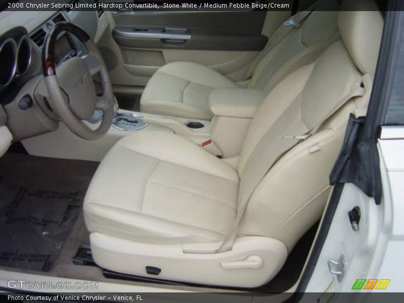 Stone White / Medium Pebble Beige/Cream 2008 Chrysler Sebring Limited Hardtop Convertible