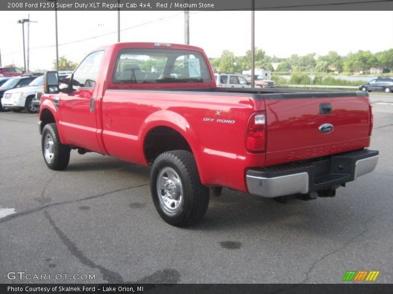  2008 F250 Super Duty XLT Regular Cab 4x4 Red