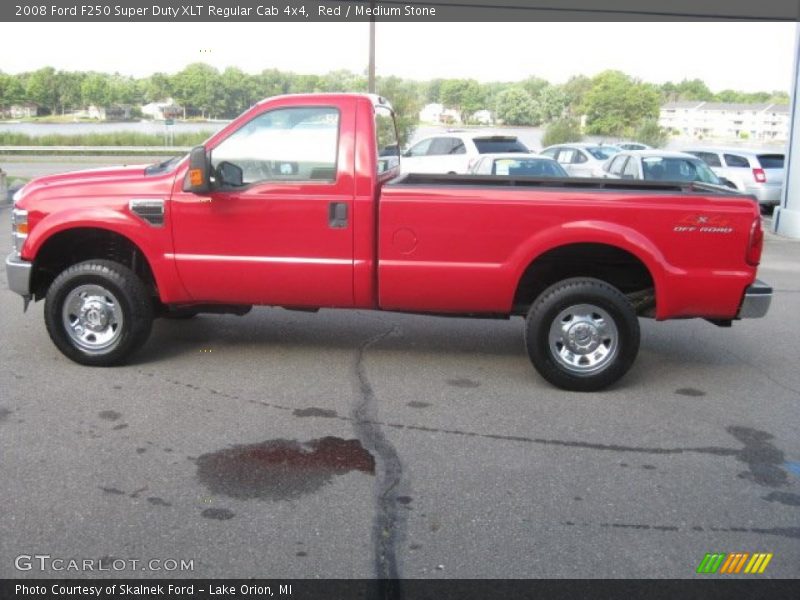  2008 F250 Super Duty XLT Regular Cab 4x4 Red