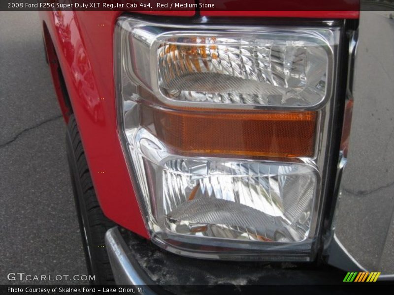 Red / Medium Stone 2008 Ford F250 Super Duty XLT Regular Cab 4x4