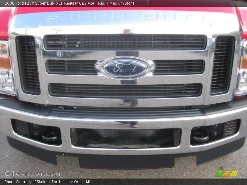 Red / Medium Stone 2008 Ford F250 Super Duty XLT Regular Cab 4x4
