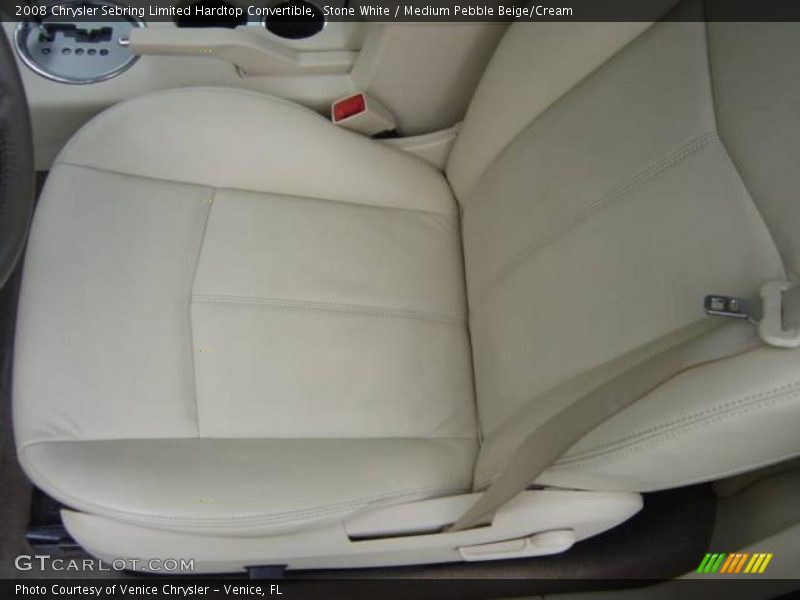 Stone White / Medium Pebble Beige/Cream 2008 Chrysler Sebring Limited Hardtop Convertible