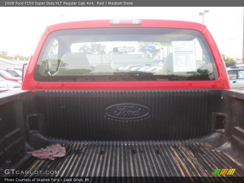 Red / Medium Stone 2008 Ford F250 Super Duty XLT Regular Cab 4x4