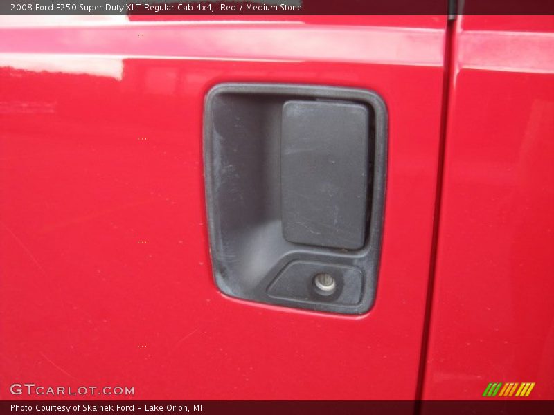 Red / Medium Stone 2008 Ford F250 Super Duty XLT Regular Cab 4x4
