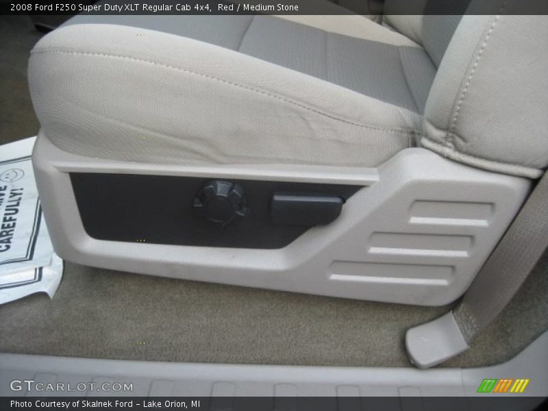 Red / Medium Stone 2008 Ford F250 Super Duty XLT Regular Cab 4x4