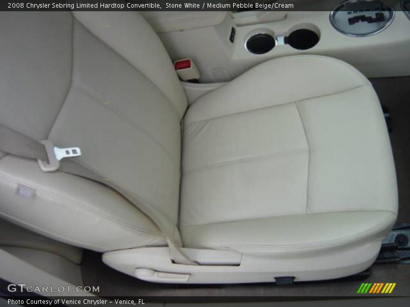 Stone White / Medium Pebble Beige/Cream 2008 Chrysler Sebring Limited Hardtop Convertible