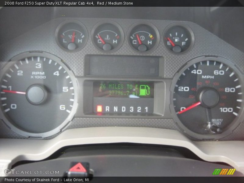  2008 F250 Super Duty XLT Regular Cab 4x4 XLT Regular Cab 4x4 Gauges