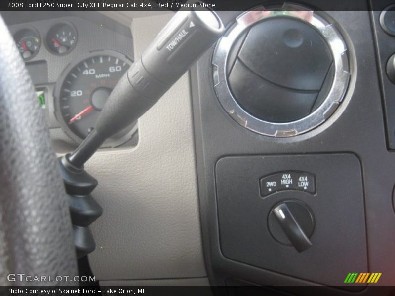 Red / Medium Stone 2008 Ford F250 Super Duty XLT Regular Cab 4x4