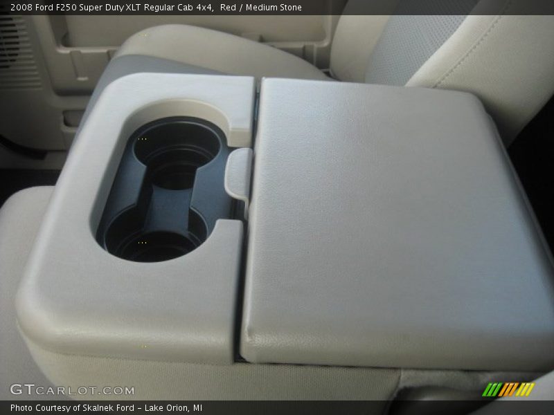 Red / Medium Stone 2008 Ford F250 Super Duty XLT Regular Cab 4x4