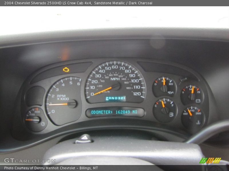 Sandstone Metallic / Dark Charcoal 2004 Chevrolet Silverado 2500HD LS Crew Cab 4x4