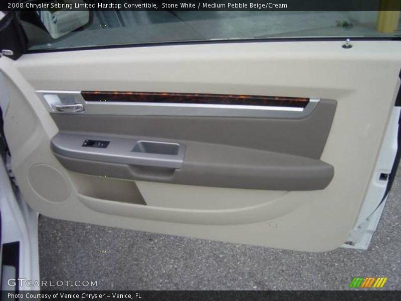 Stone White / Medium Pebble Beige/Cream 2008 Chrysler Sebring Limited Hardtop Convertible