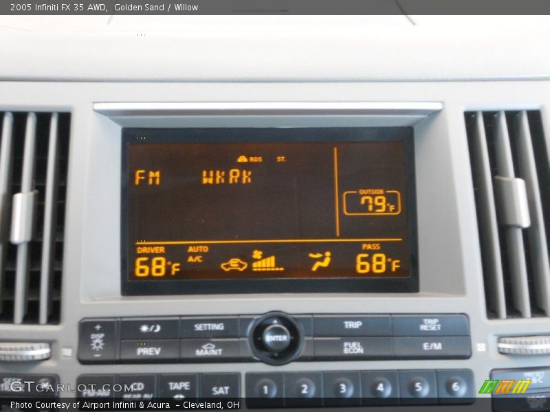 Golden Sand / Willow 2005 Infiniti FX 35 AWD