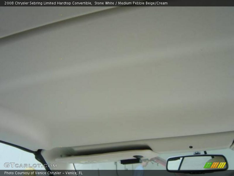 Stone White / Medium Pebble Beige/Cream 2008 Chrysler Sebring Limited Hardtop Convertible